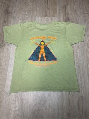 Vintage 2006 Burning Man Graphic T-Shirt - Light Green